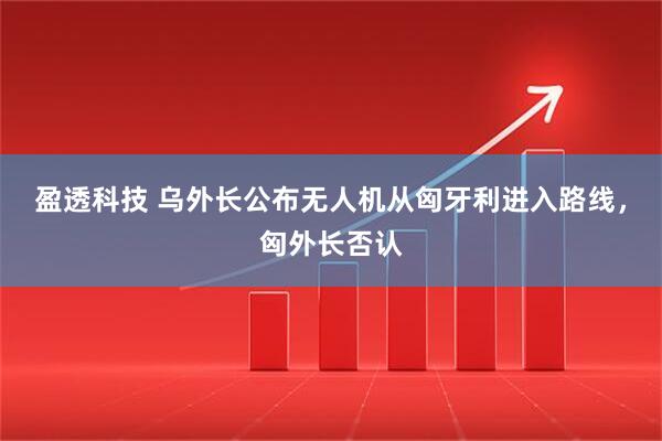 盈透科技 乌外长公布无人机从匈牙利进入路线，匈外长否认