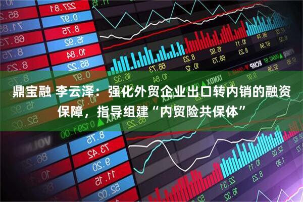 鼎宝融 李云泽：强化外贸企业出口转内销的融资保障，指导组建“内贸险共保体”
